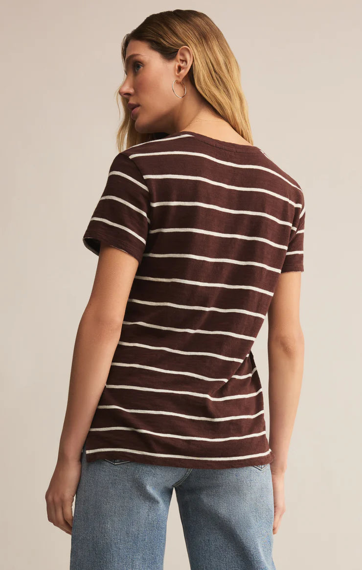 Z Supply Sandalwood Foundation Striped Tee