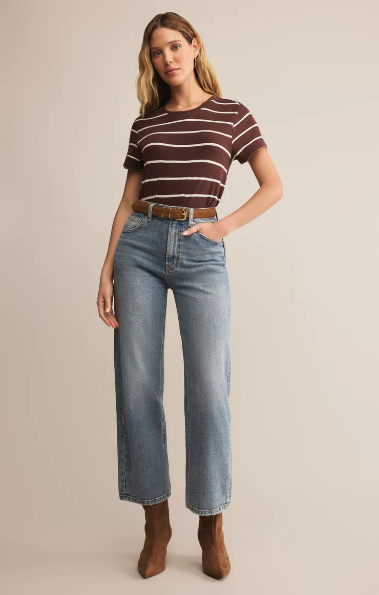 Z Supply Sandalwood Foundation Striped Tee