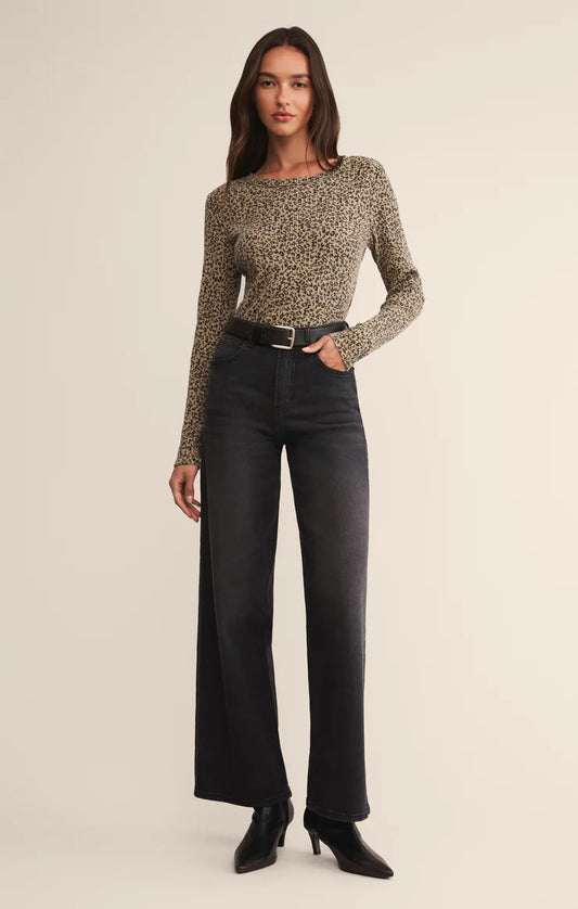 Z Supply Arlet Leopard Thermal Top