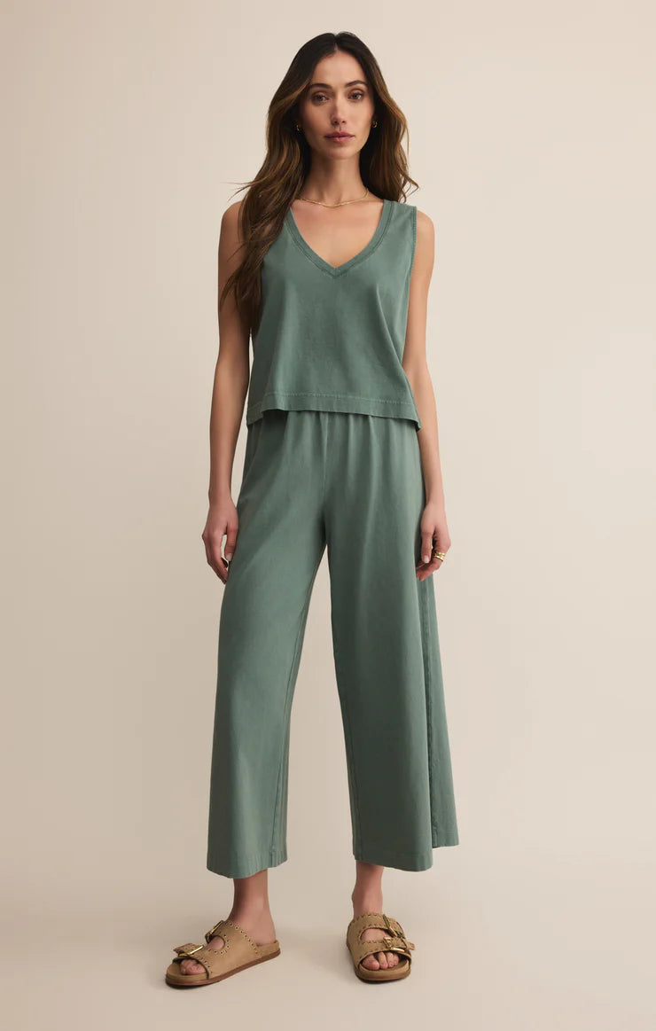 Z Supply Hunter Green Sloane V-Neck Top