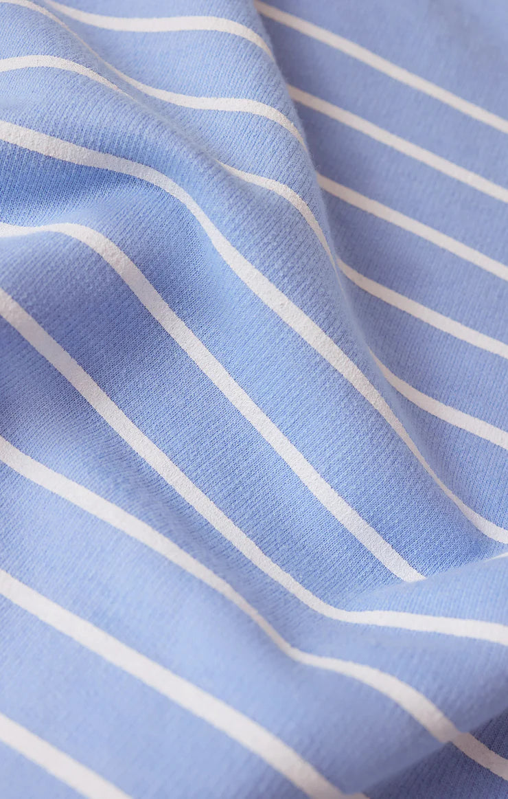 Z Supply Barcelona Blue Stripe V-Neck Weekender