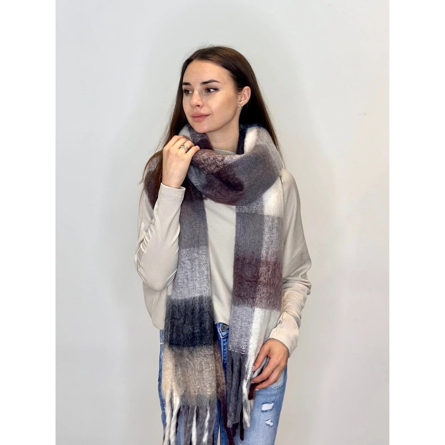 C'est Moi Coffee Blanket Scarf