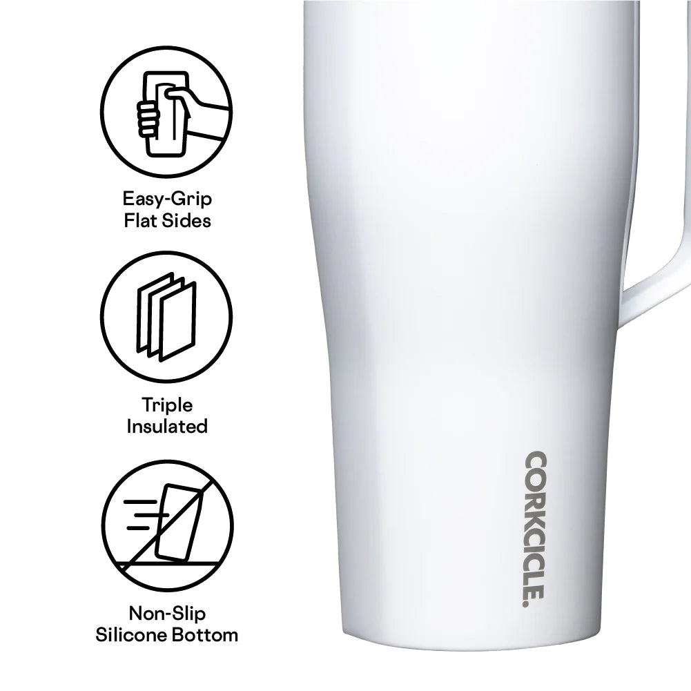 Corkcicle 30oz Gloss White Cold Cup XL