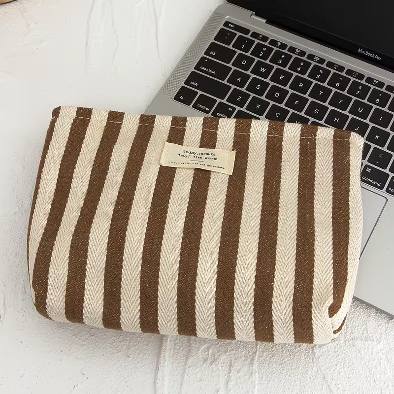 Billie Striped Cosmetic Bag