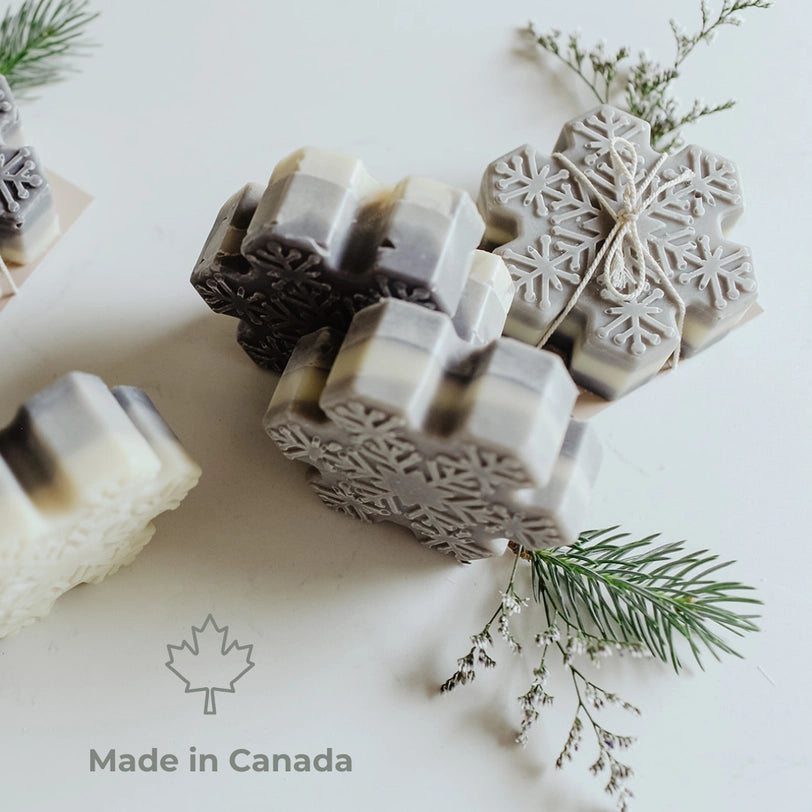 SOAK Bath Co. Snowflake Soap Bar: Holiday Collection
