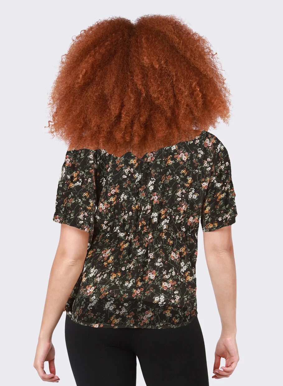Dex Flutter Sleeve Blouse