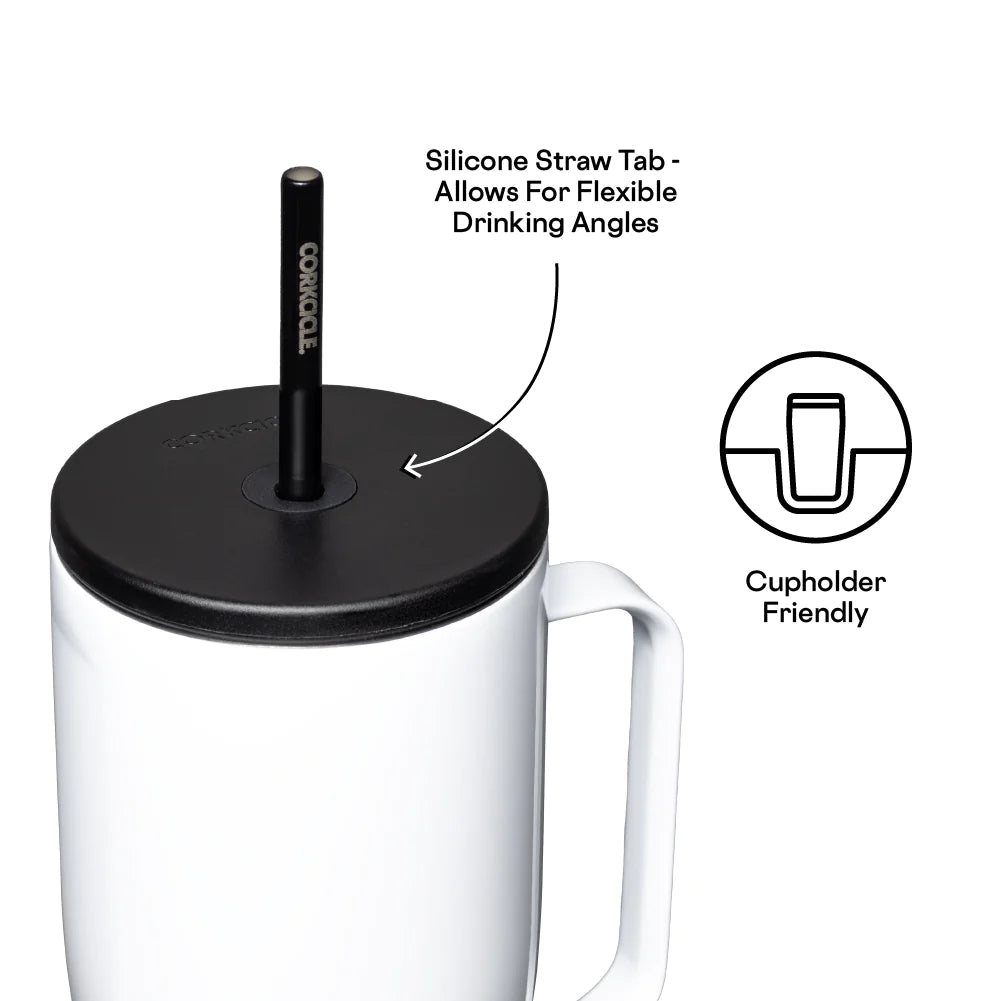 Corkcicle 30oz Gloss White Cold Cup XL