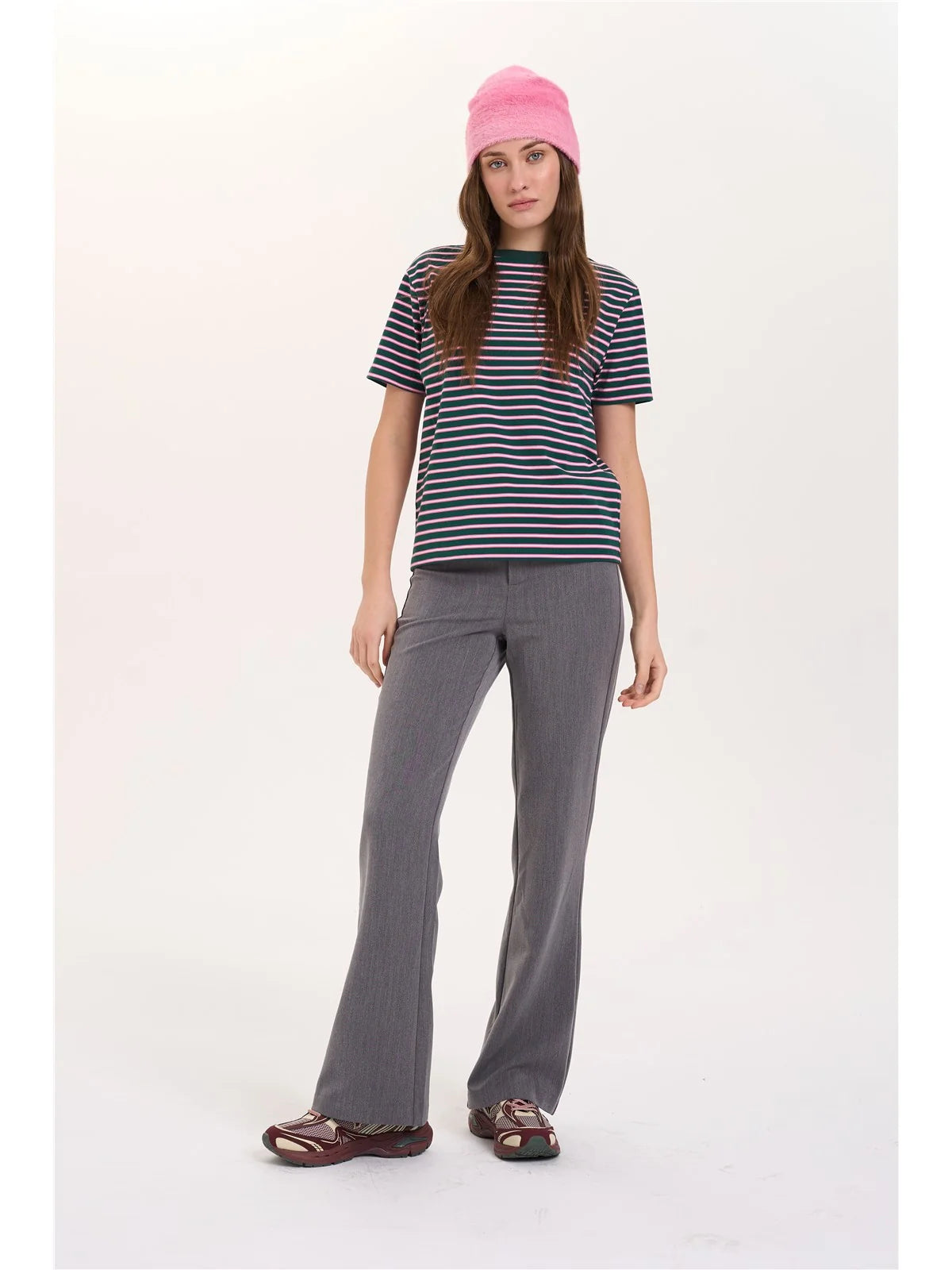 24COLOURS 12578A Green Striped Tee