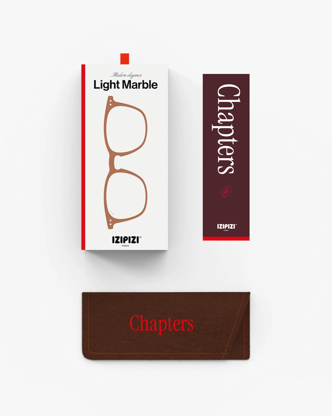 IZIPIZI #E Light Marble Reading Glasses