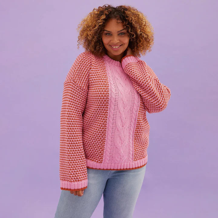 Cara & The Sky Frankie Cable Sweater