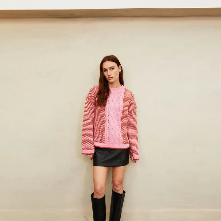Cara & The Sky Frankie Cable Sweater