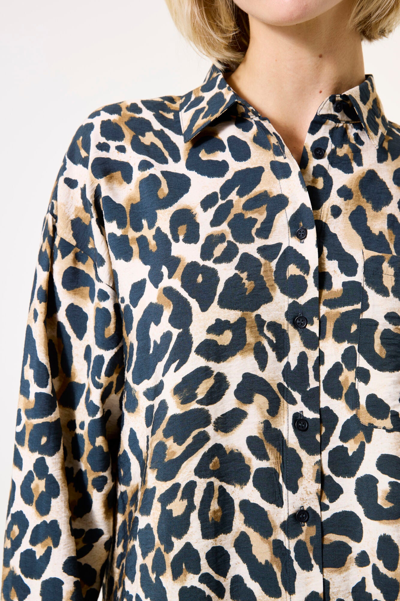 Garcia Leopard Print Blouse