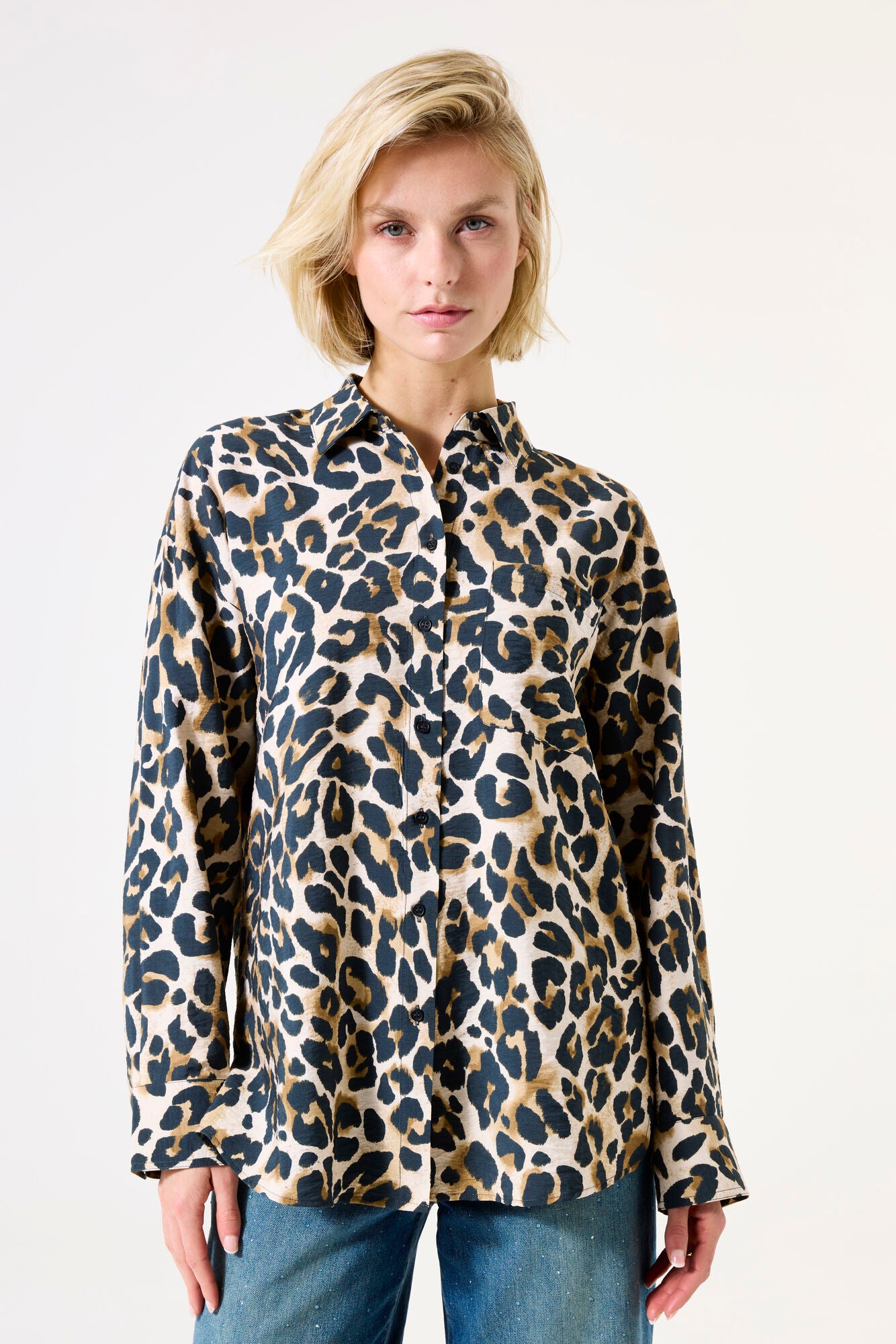 Garcia Leopard Print Blouse