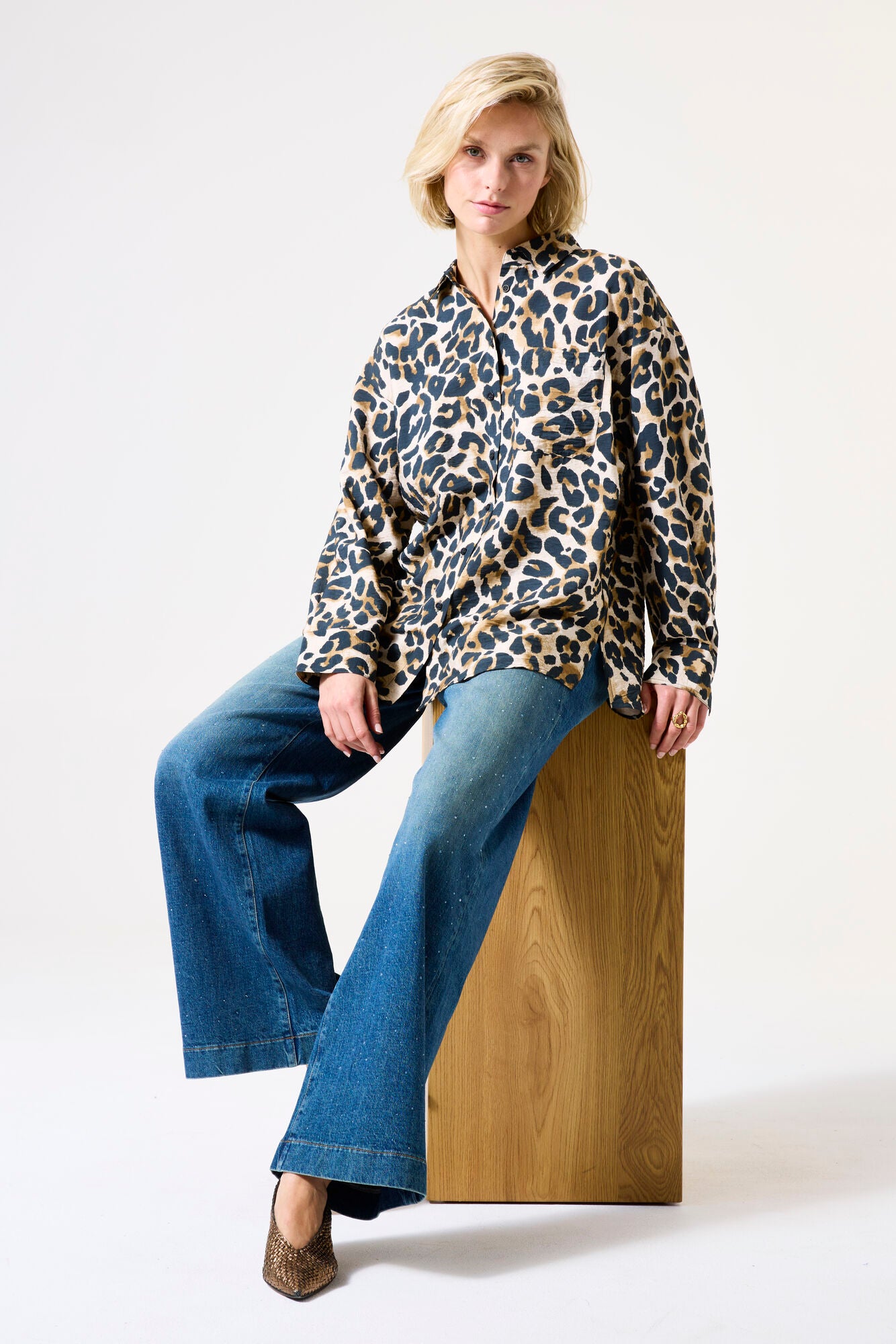 Garcia Leopard Print Blouse