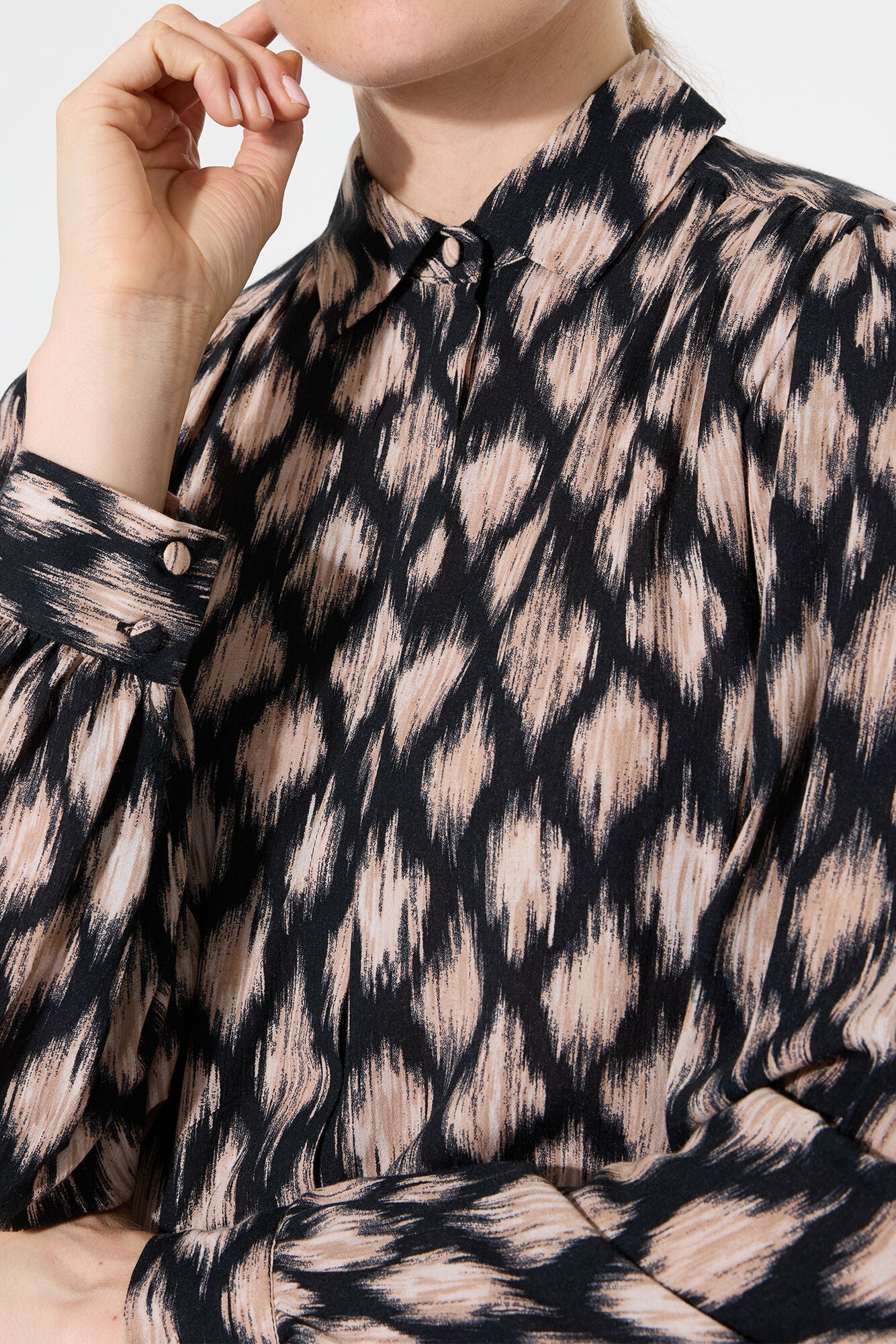Garcia Black Printed Blouse