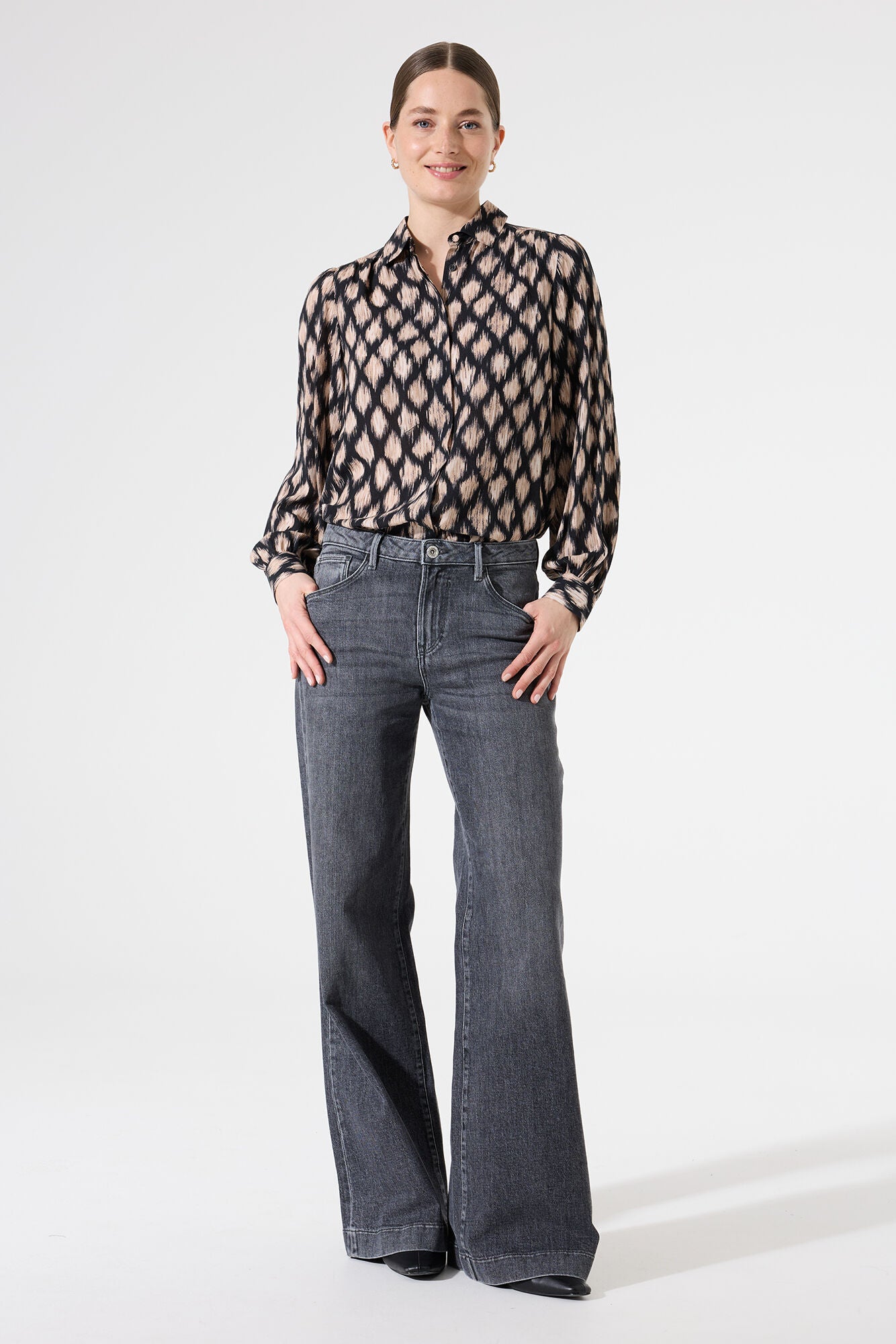 Garcia Black Printed Blouse