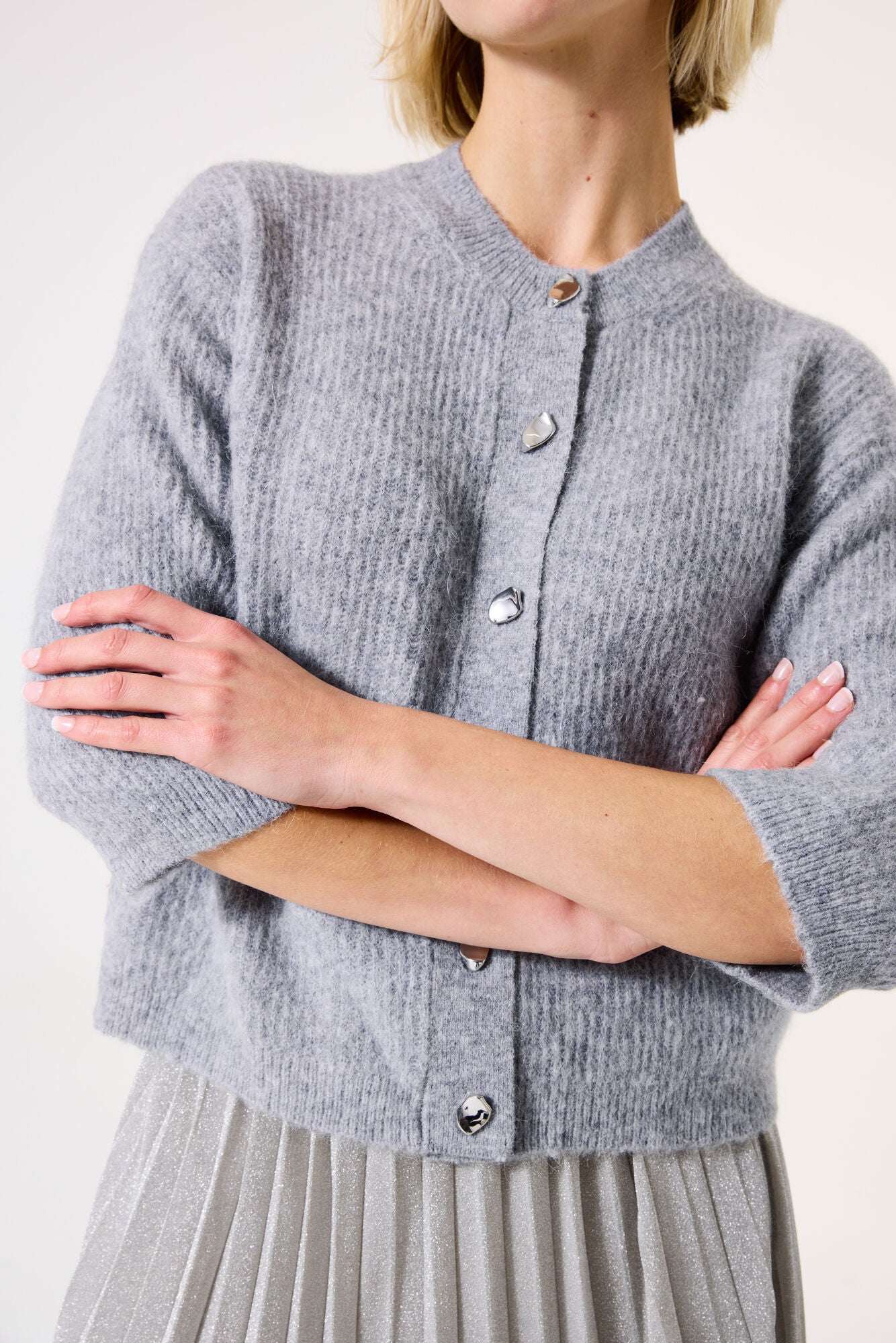 Garcia Grey Cardigan
