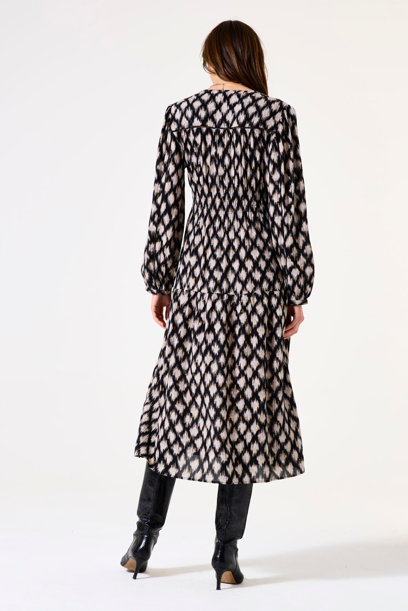 Garcia Black Printed Dress