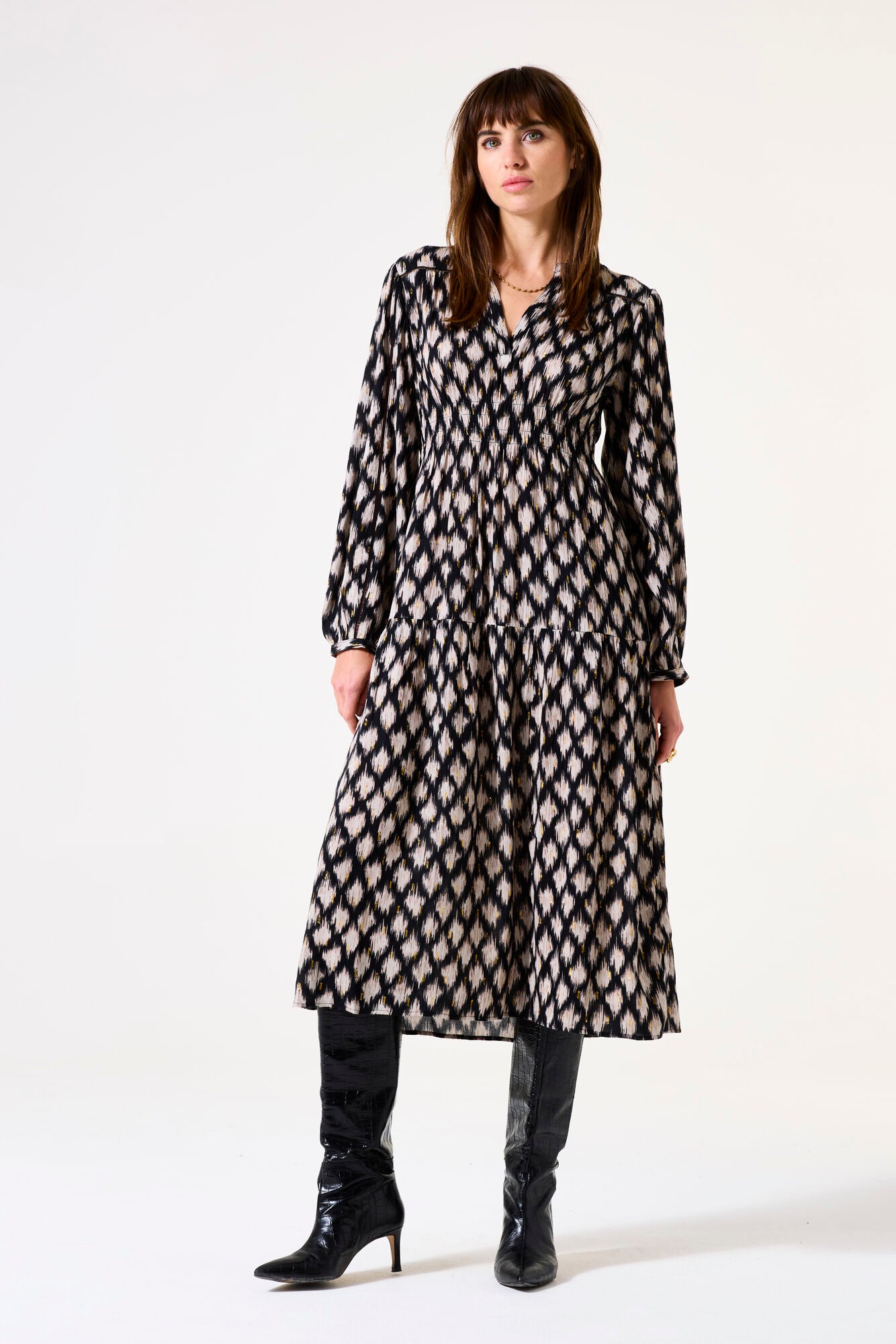 Garcia Black Printed Dress