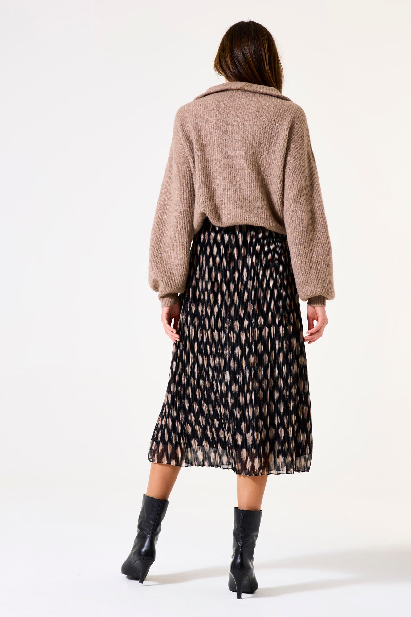 Garcia Black Printed Skirt