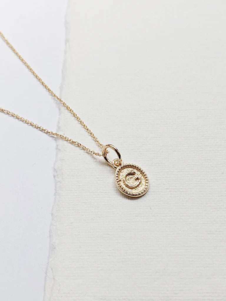 Little Gold Anais Initial Necklace