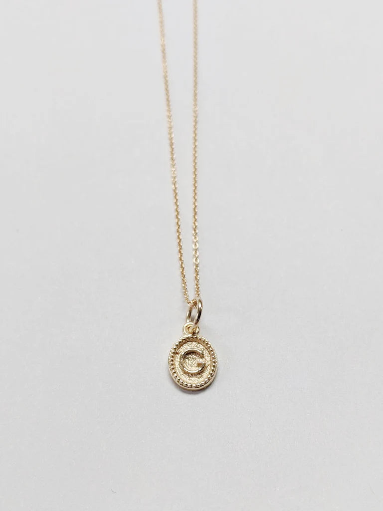 Little Gold Anais Initial Necklace