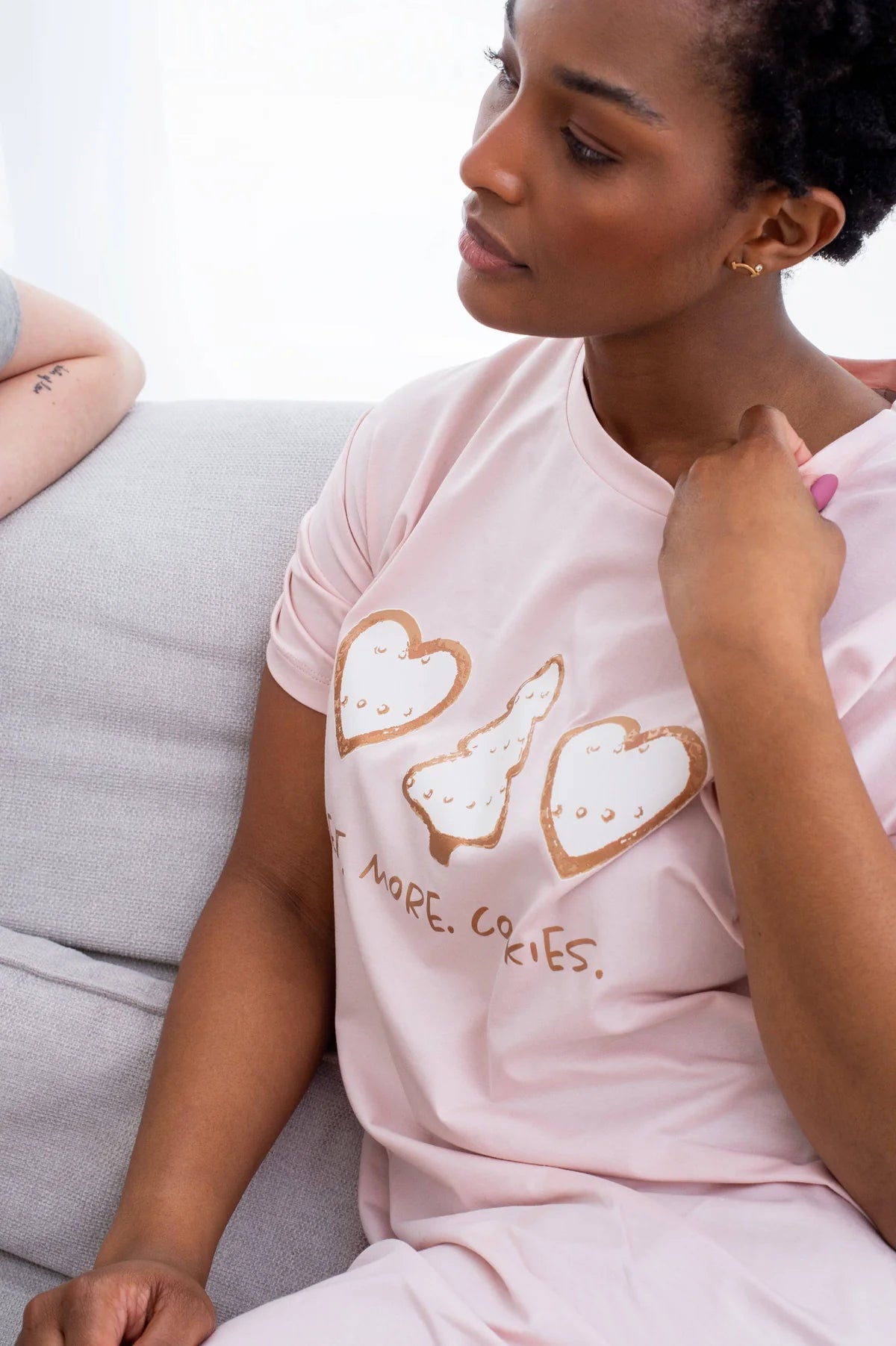 LatteLove Co. Eat More Cookies T-Shirt Dress
