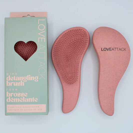 Love Attack Wet/Dry Detangling Hair Brush- 3 Colors