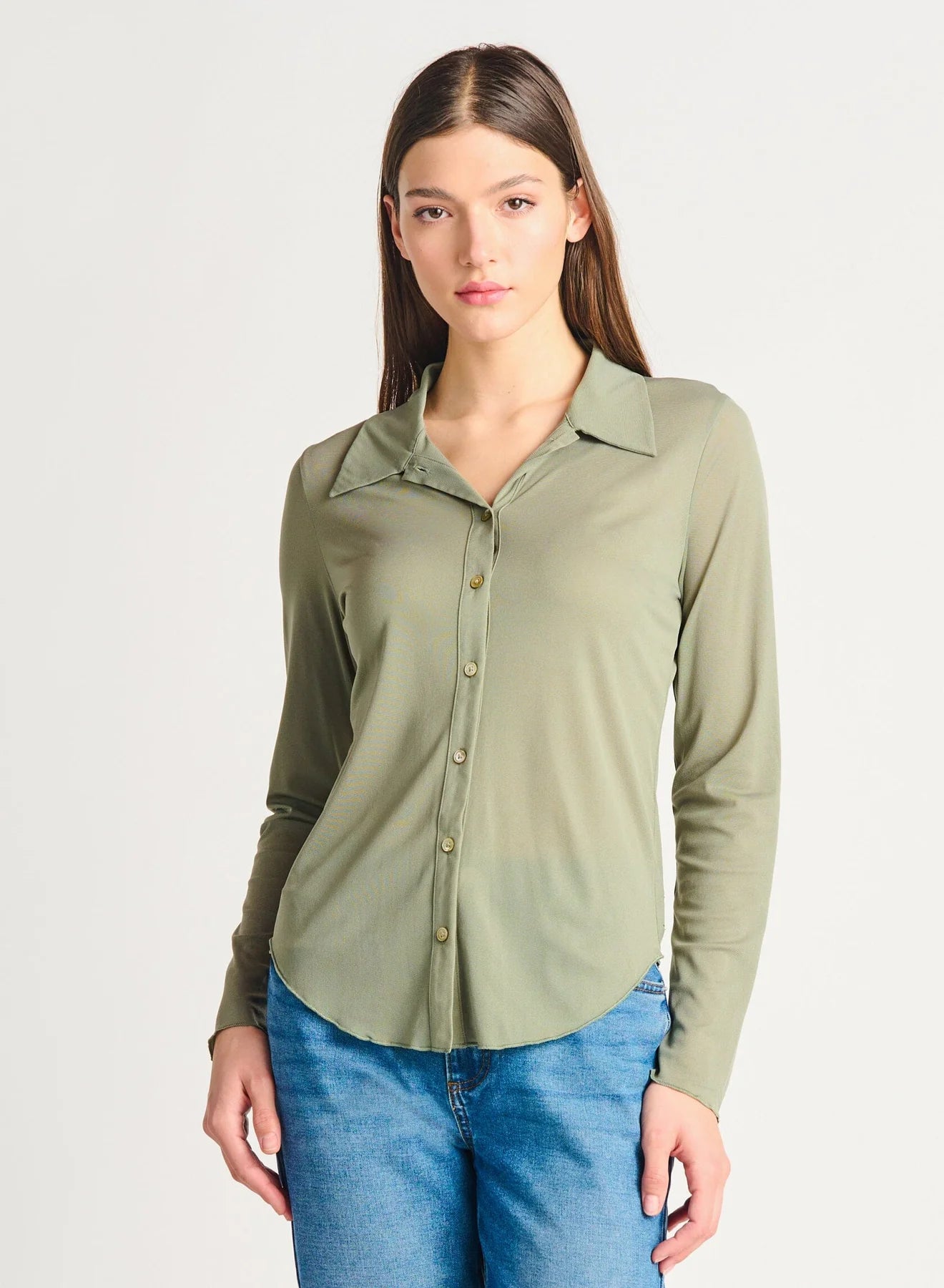 Dex Mesh Button Front Top