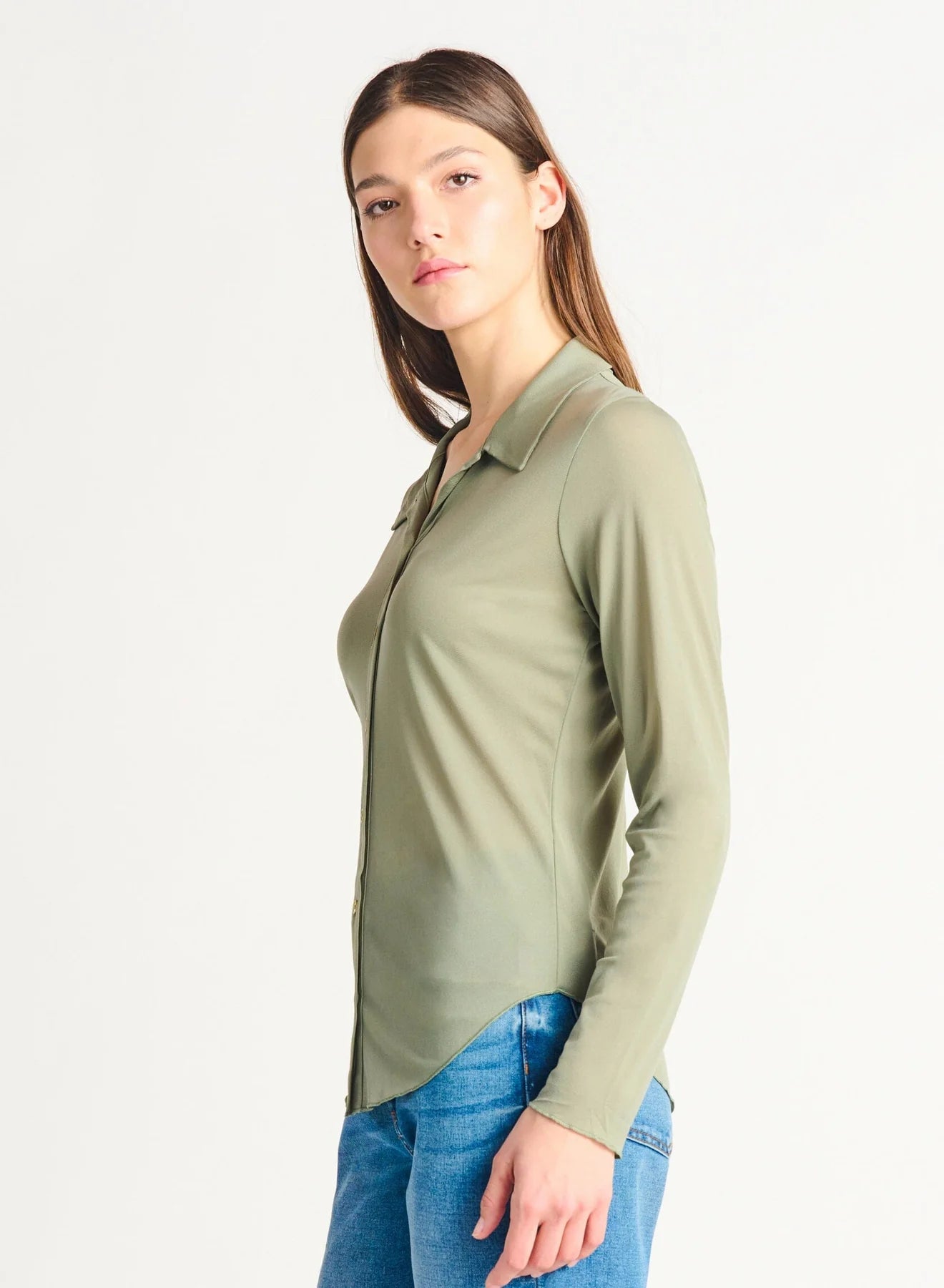Dex Mesh Button Front Top