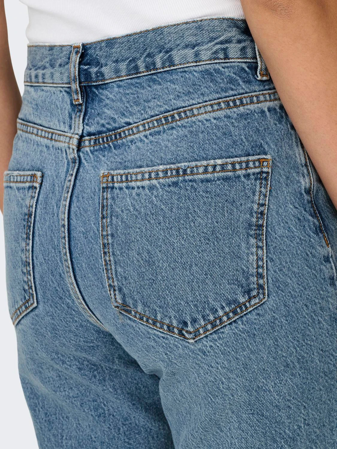 ONLY Riley High Rise Straight Leg Jeans