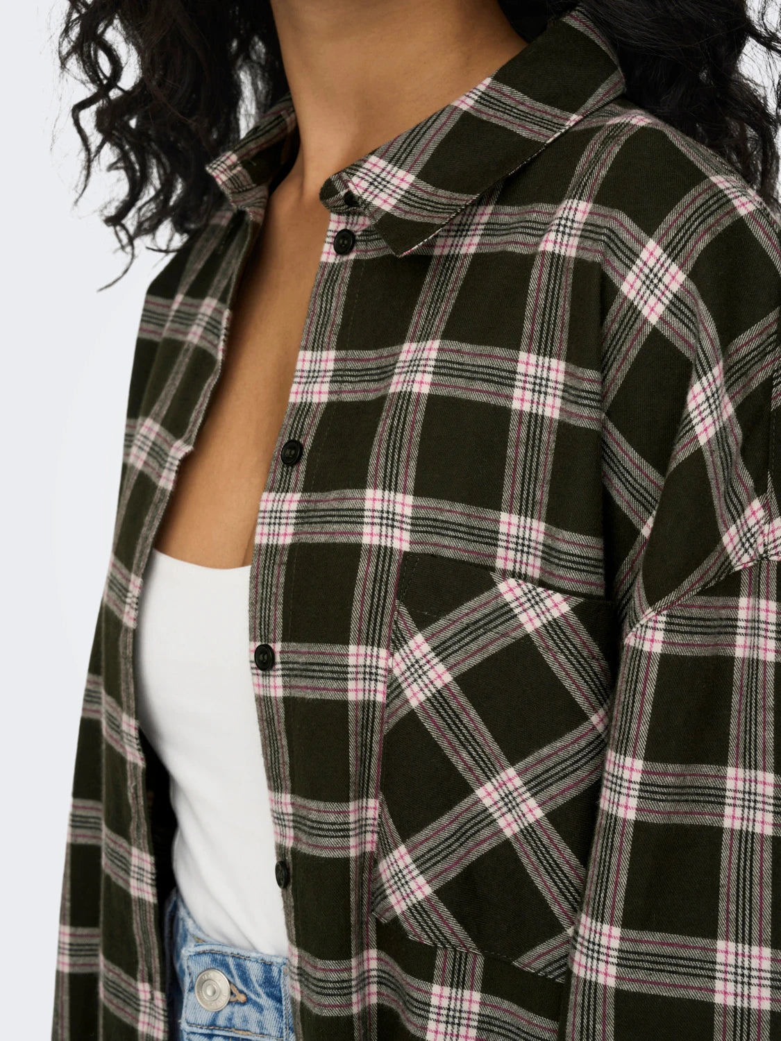 ONLY Sarita Oversize Plaid Shirt