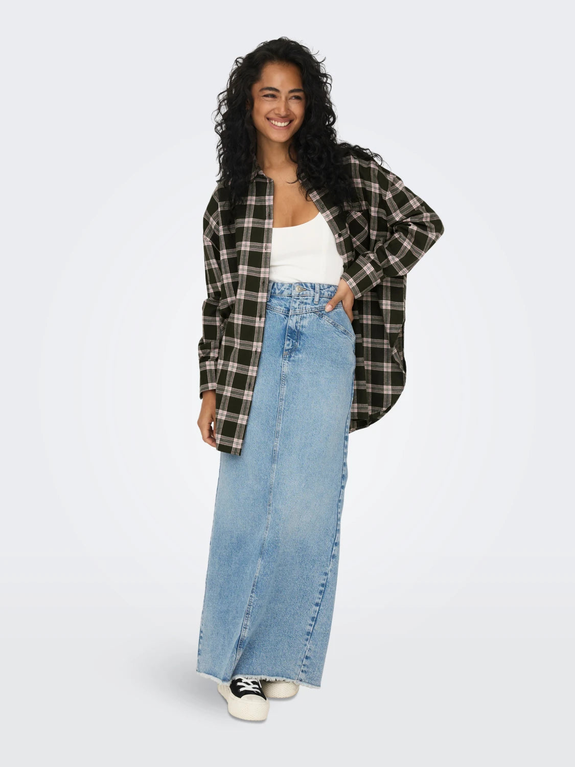 ONLY Sarita Oversize Plaid Shirt