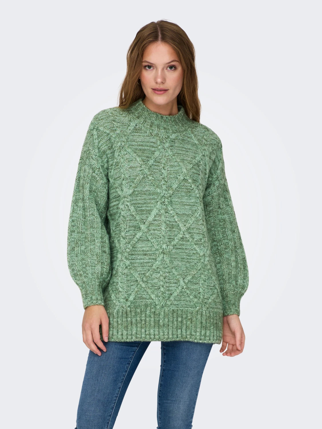 ONLY Sage Green Sage Life Knitted Sweater