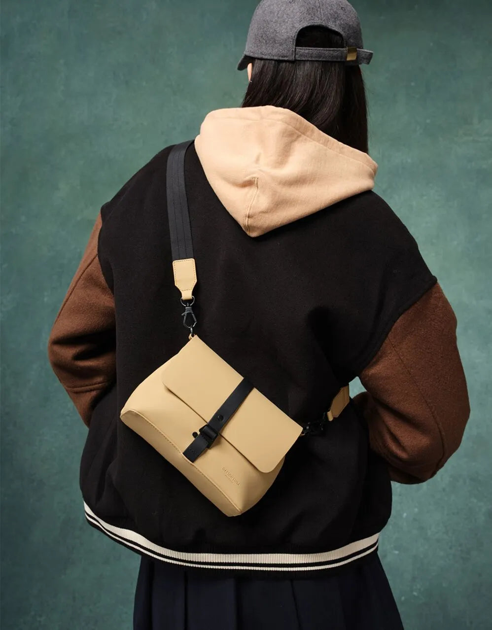 Gaston Luga Latte Spläsh Crossbody Bag