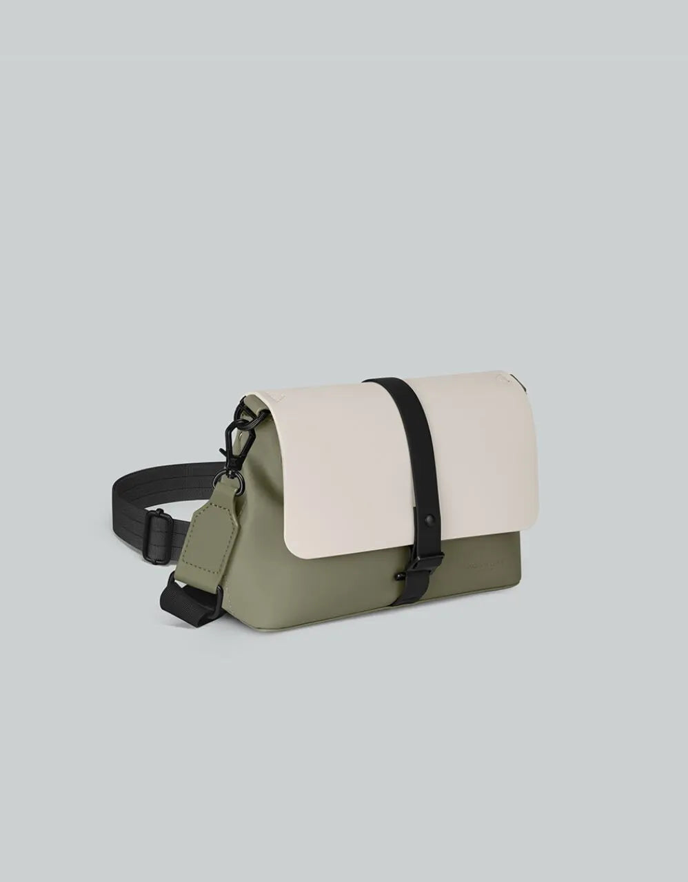 Gaston Luga Cloud Cream/ Sage Spläsh Crossbody Bag