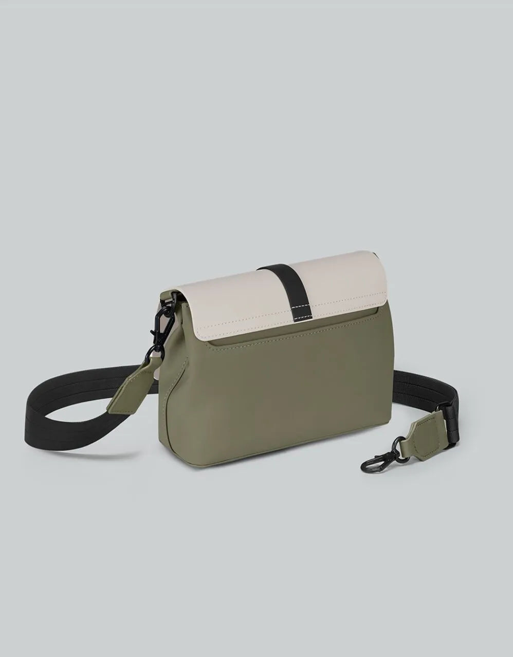 Gaston Luga Cloud Cream/ Sage Spläsh Crossbody Bag