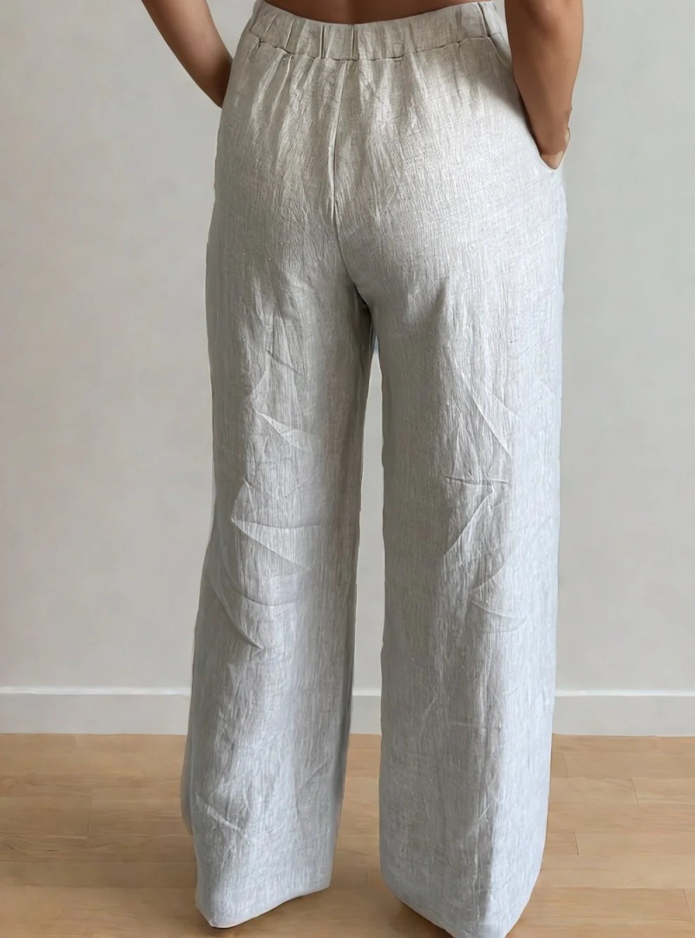 PRIV Nyra Linen Straight Leg Pant