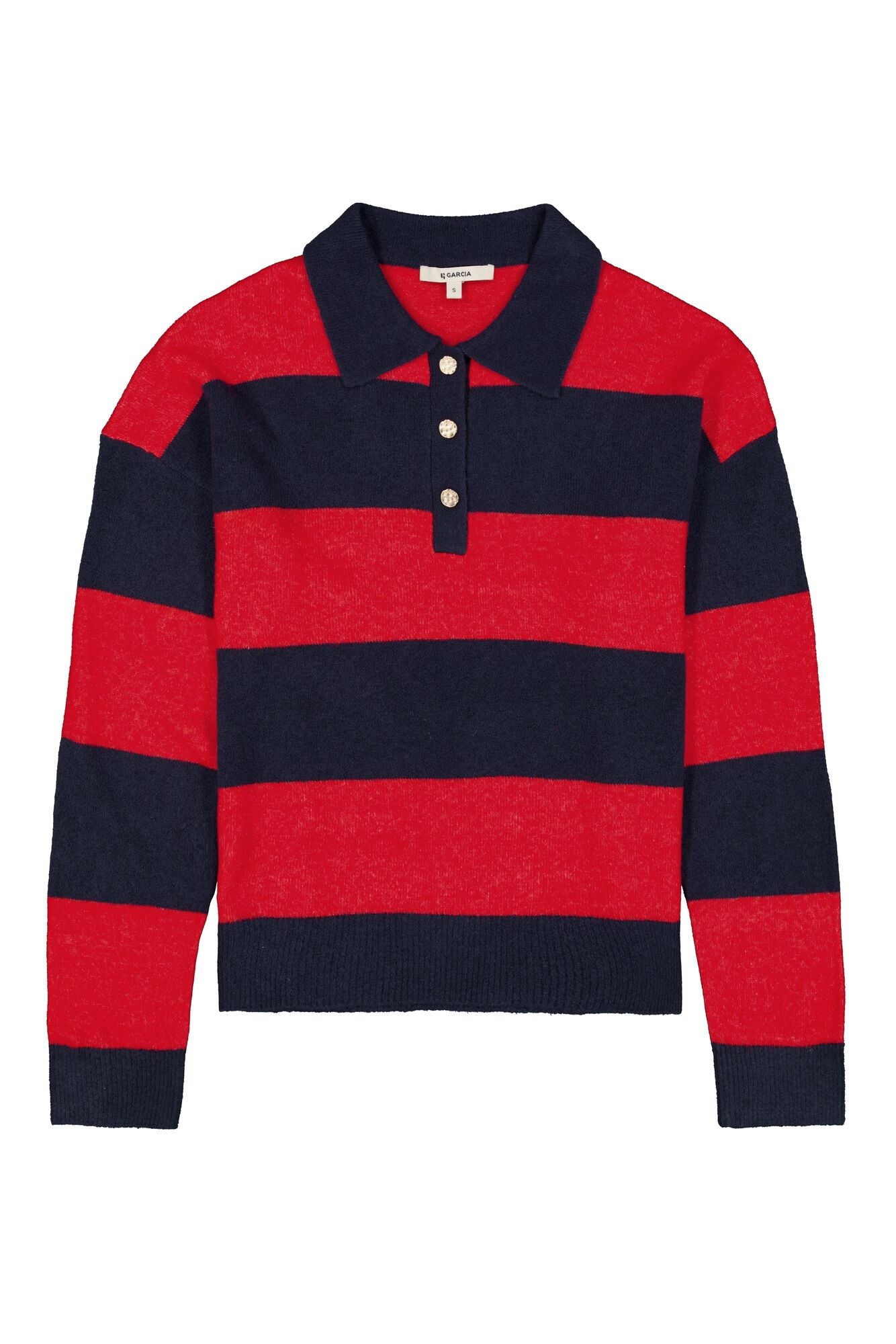 Garcia Striped Polo Sweater
