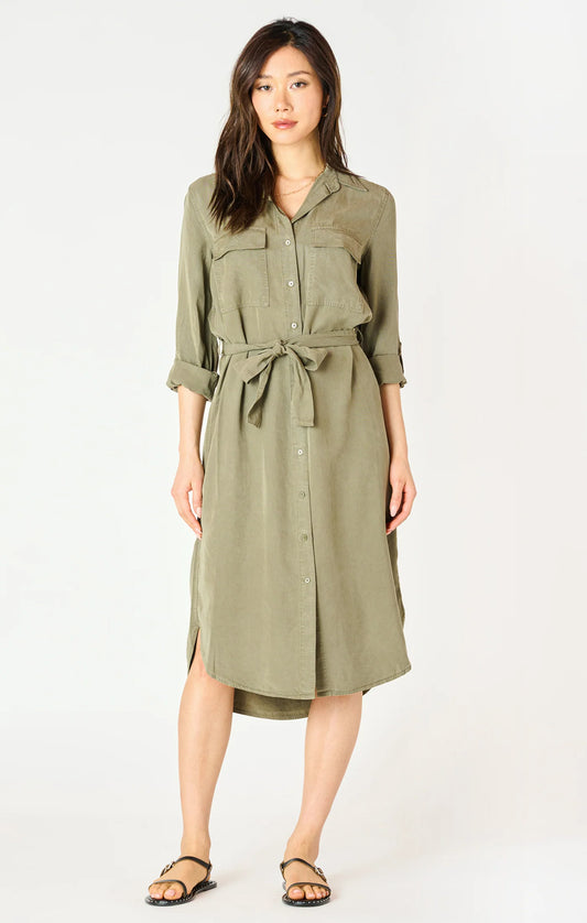 Dex Belted Utility Midi Dress