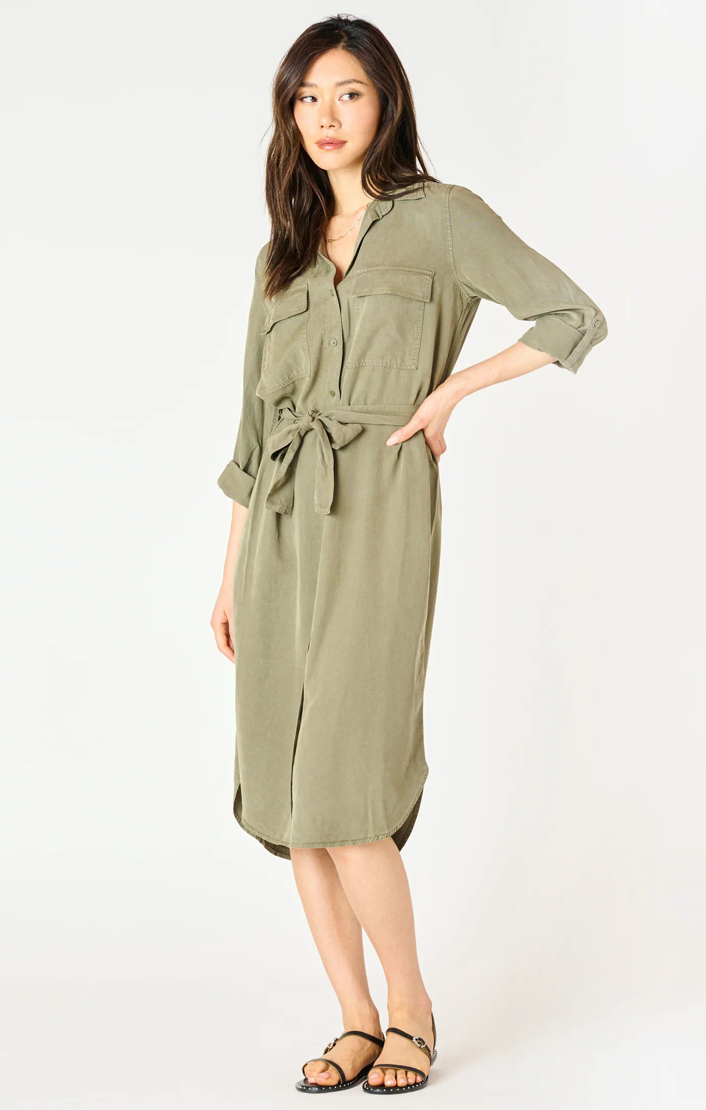 Dex Belted Utility Midi Dress