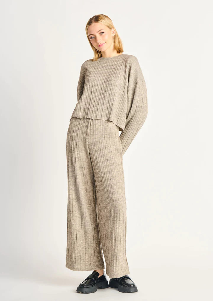 Dex Wide Ribbed Sweater Top