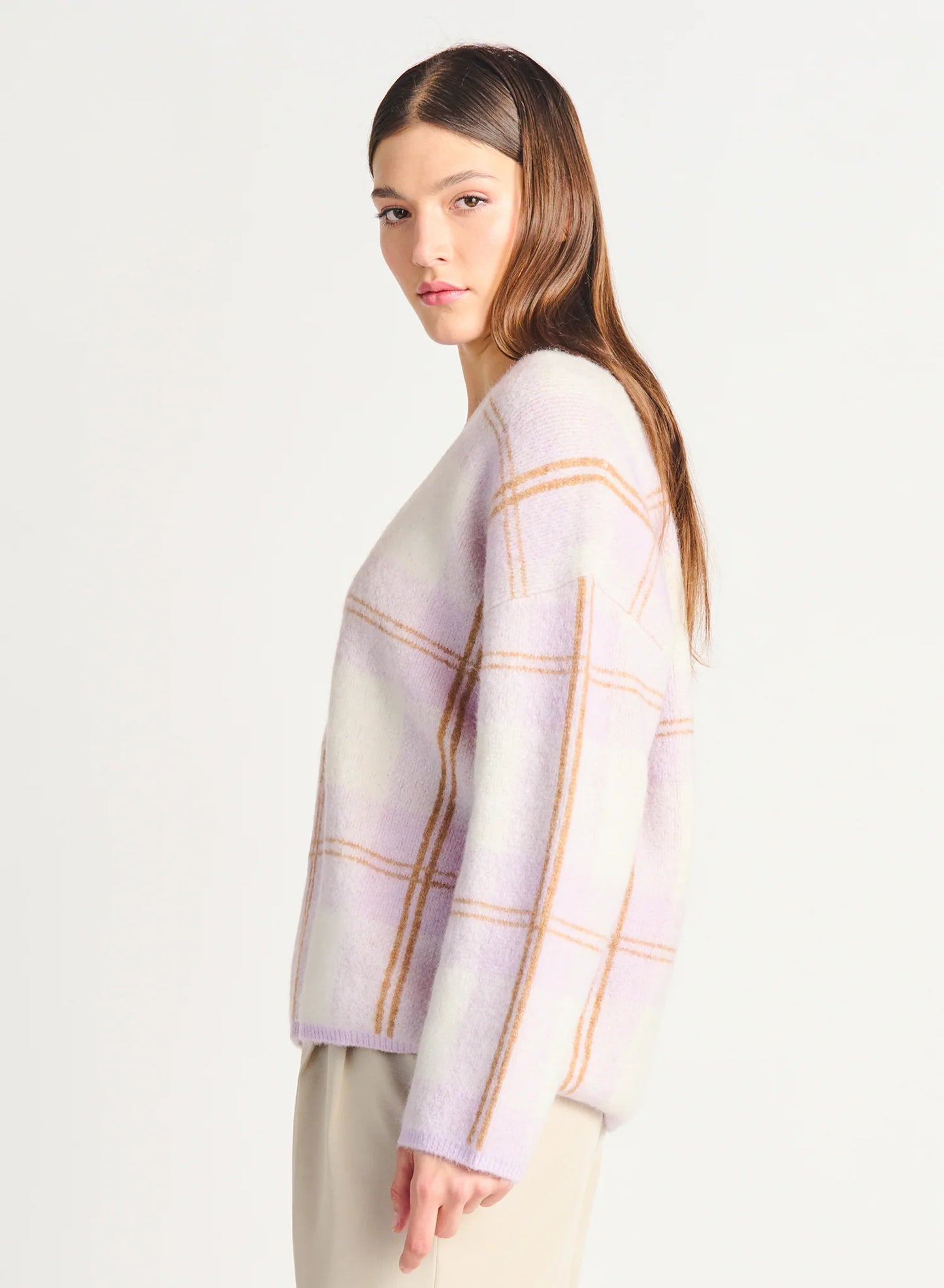Dex Colorful Plaid Sweater