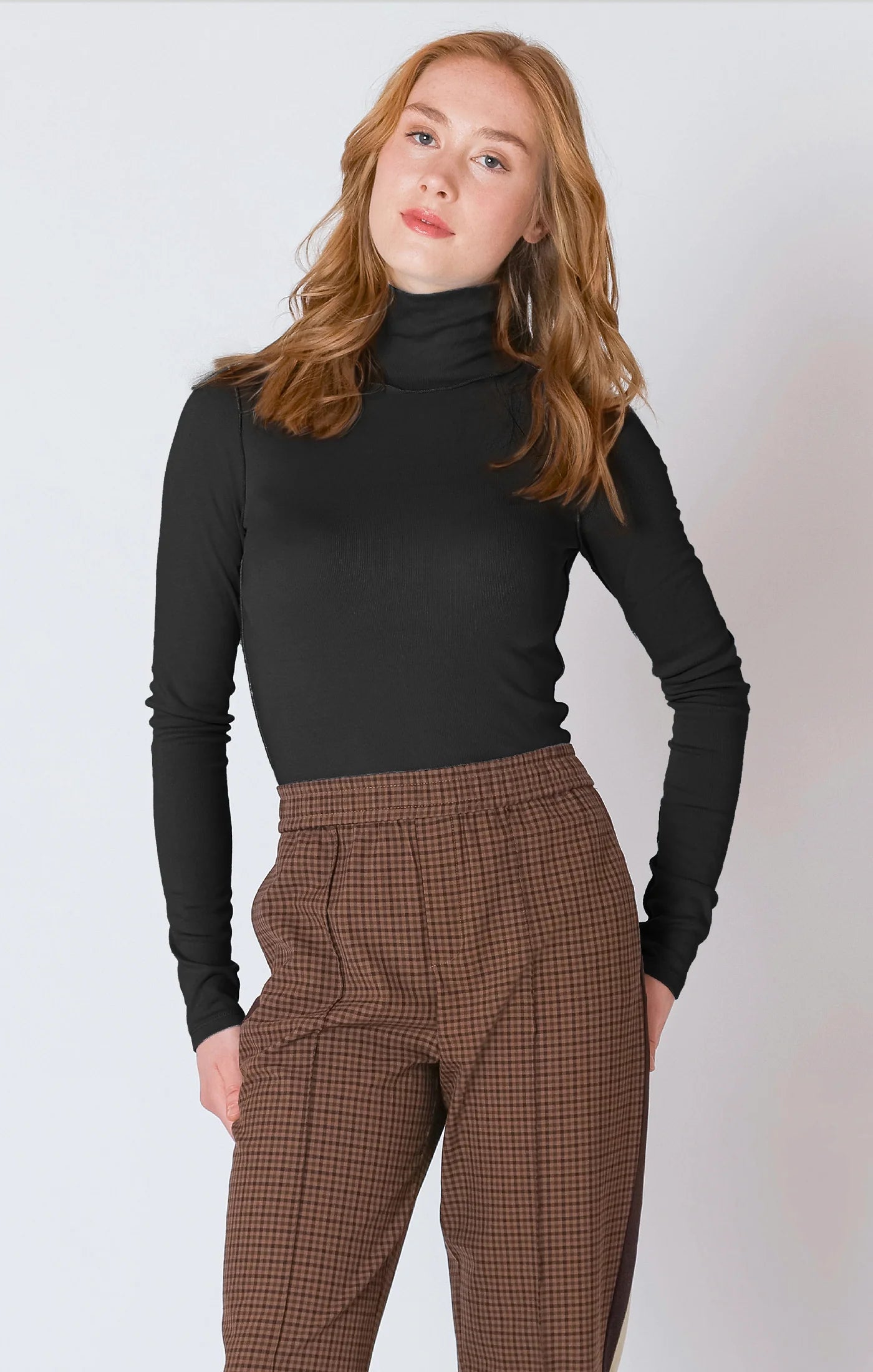 Dex Exposed Seam Turtleneck