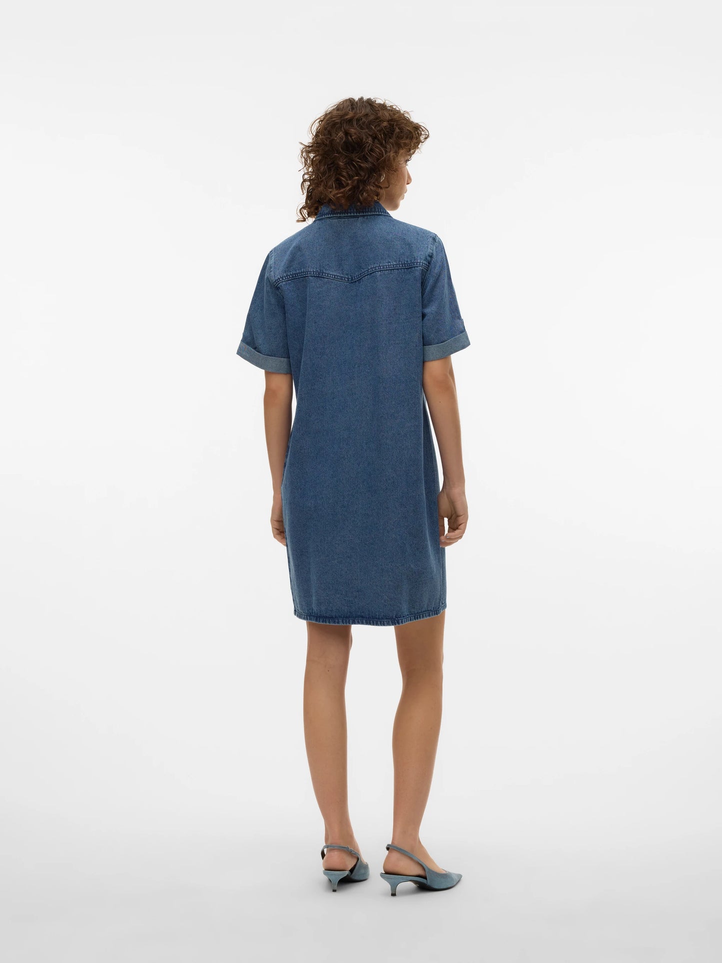Vero Moda Medium Blue Jennie Denim Dress