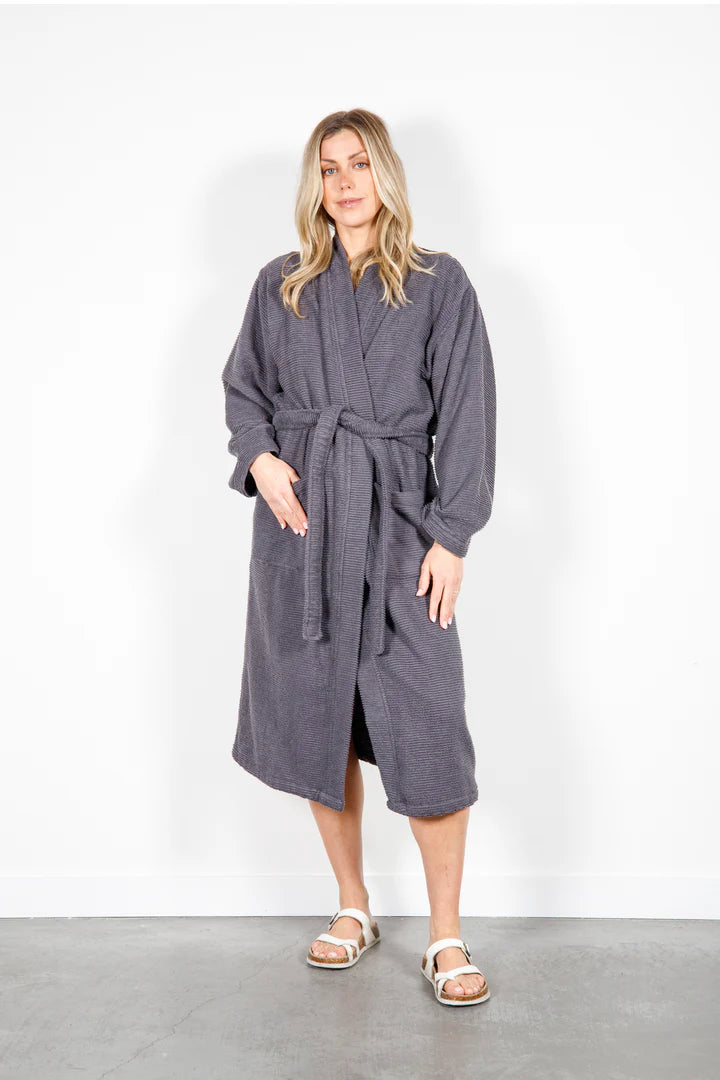 Tofino Towel Co. The Arnet Robe- Charcoal