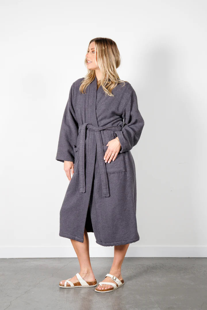 Tofino Towel Co. The Arnet Robe- Charcoal