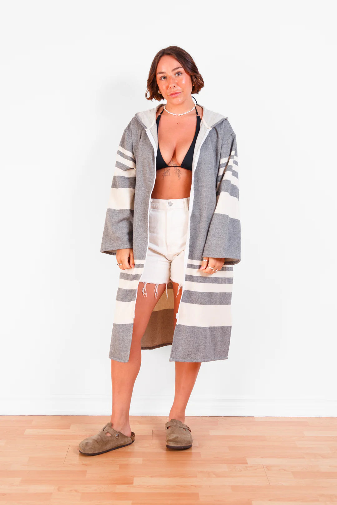 Tofino Towel Co. The Gale | Unisex Terry Lined Zip Poncho
