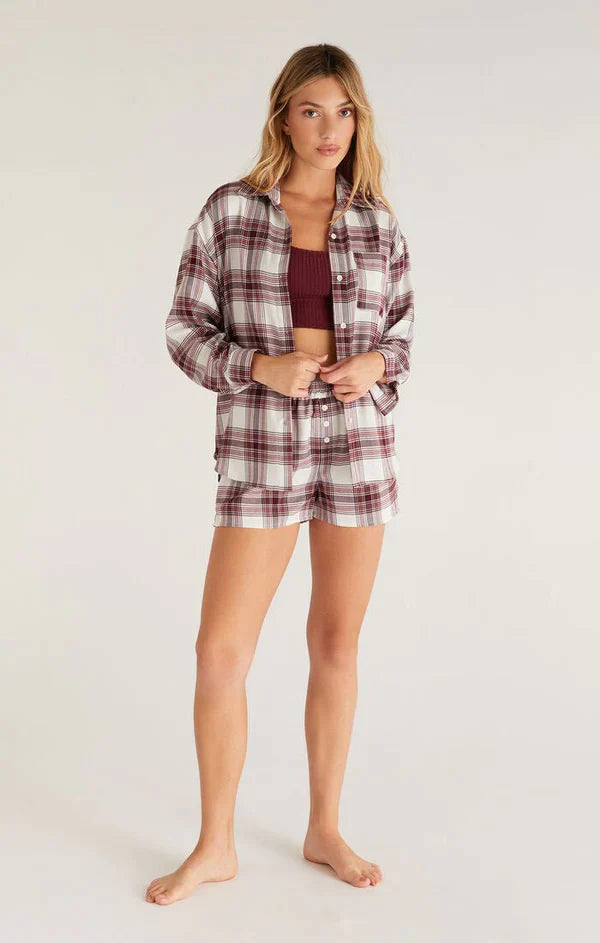 Z Supply Bone Road Trip Plaid Set