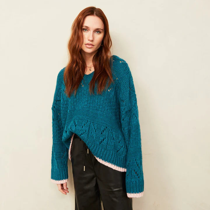 Cara & The Sky Zoe Pointelle Sweater